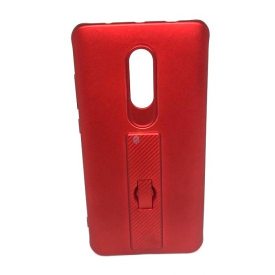 CAPA DE SILICONE MOTOMO COM ANEL DE DEDO PARA XIAOMI REDMI NOTE 4 RED